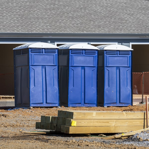 are there any restrictions on where i can place the portable toilets during my rental period in Hopkinton Iowa